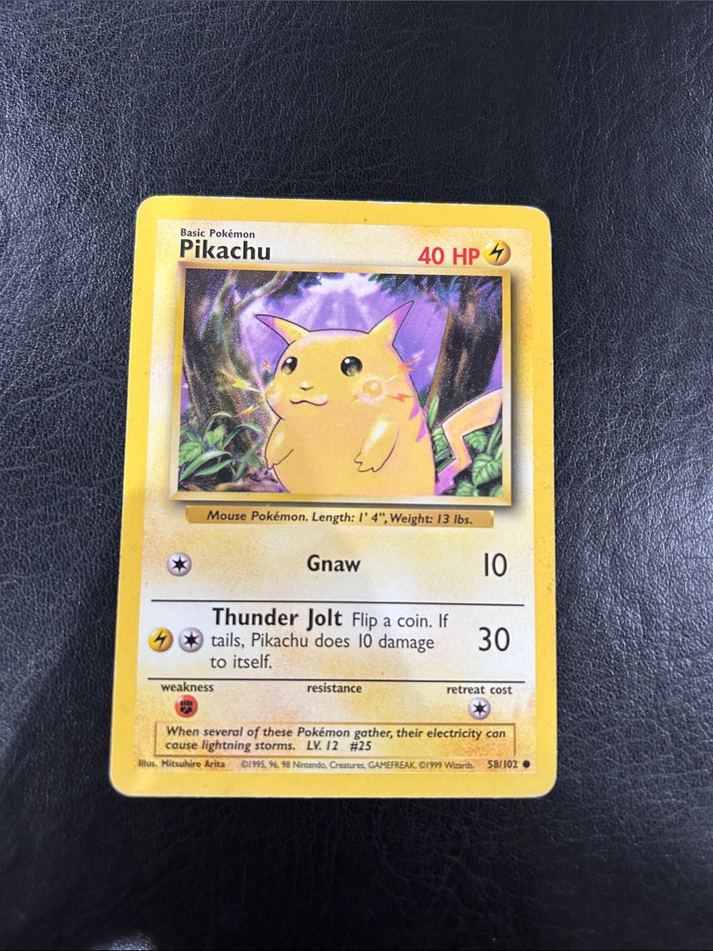 Pikachu 058/102 Base Set Regular